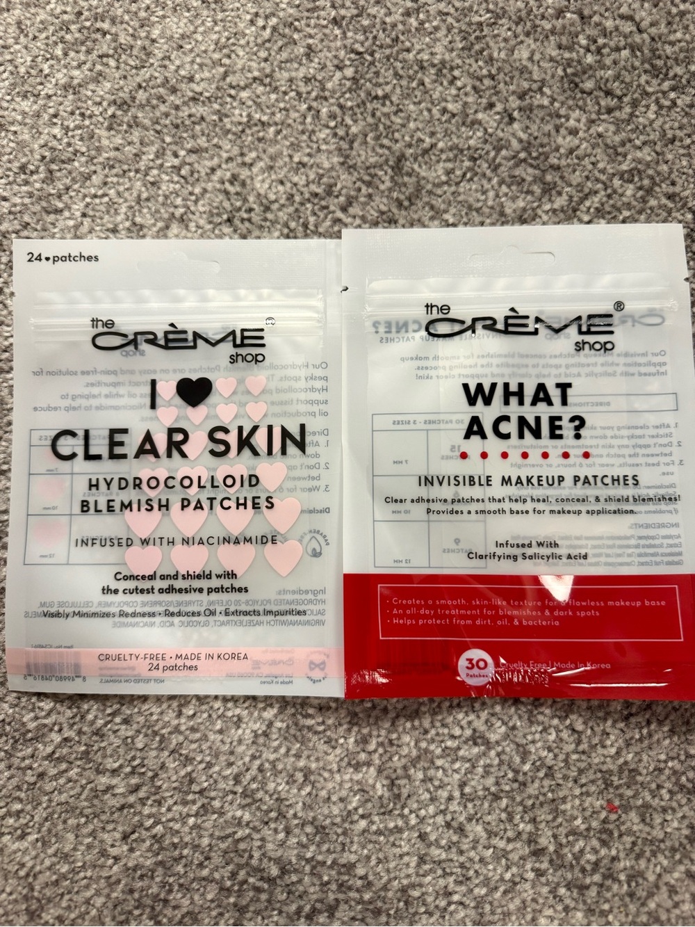 The Crème Shop Clear Skin Hydrocolloid + Invisible Blemish Patches